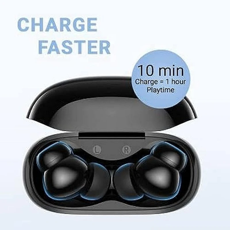 Soundcore By Anker R100 Fast Charging Tws With 25 Hours Playtime Bluetooth Truly Wireless In Ear Earbuds With Mic (Black) Soundcore By Anker R100 Fast Charging Tws With 25 Hours Playtime Bluetooth Truly Wireless In Ear Earbuds With Mic (Black)