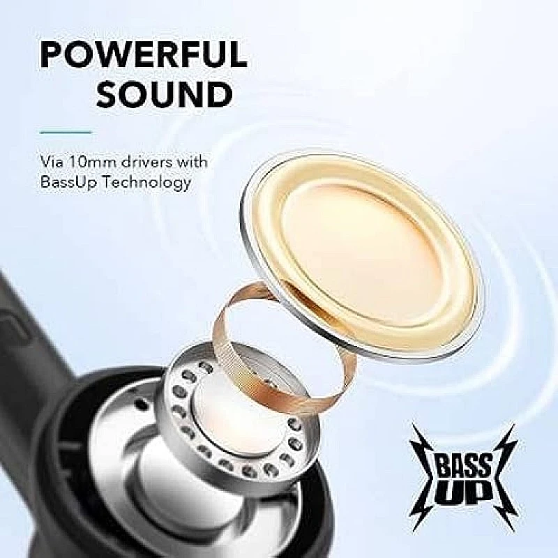 Soundcore By Anker R100 Fast Charging Tws With 25 Hours Playtime Bluetooth Truly Wireless In Ear Earbuds With Mic (Black) Soundcore By Anker R100 Fast Charging Tws With 25 Hours Playtime Bluetooth Truly Wireless In Ear Earbuds With Mic (Black)