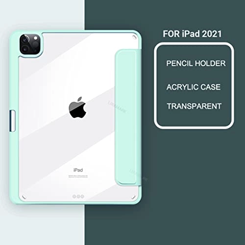 LIRAMARK Hybrid Series with Detachable Magnetic Front and Pencil Holder Back Cover Case Compatible with Apple iPad 5th Gen - Ocean Blue LIRAMARK Hybrid Series with Detachable Magnetic Front and Pencil Holder Back Cover Case Compatible with Apple iPad 5th Gen - Ocean Blue
