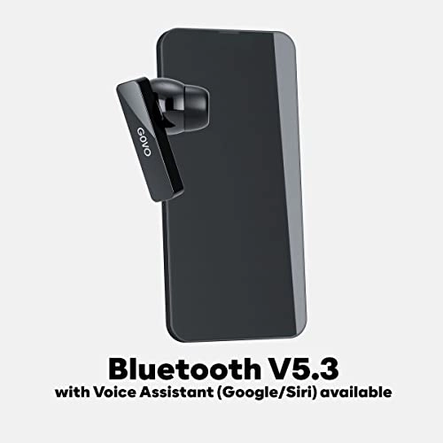 GOVO GOBUDS 902 Super Bass, Waterproof IPX4, Passive Noise Cancellation, 3D Stereo Sound (Platinum Black)