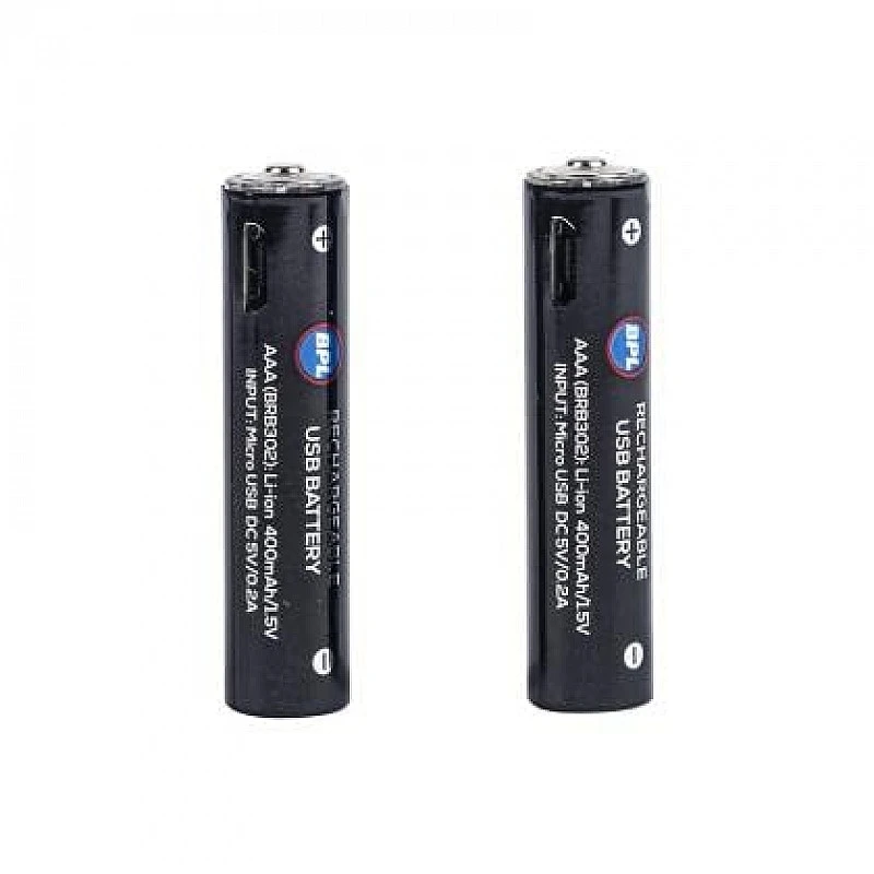 BPL Rechargeable AAA Cell with Inbuilt USB Charging Slot BPL Rechargeable AAA Cell with Inbuilt USB Charging Slot