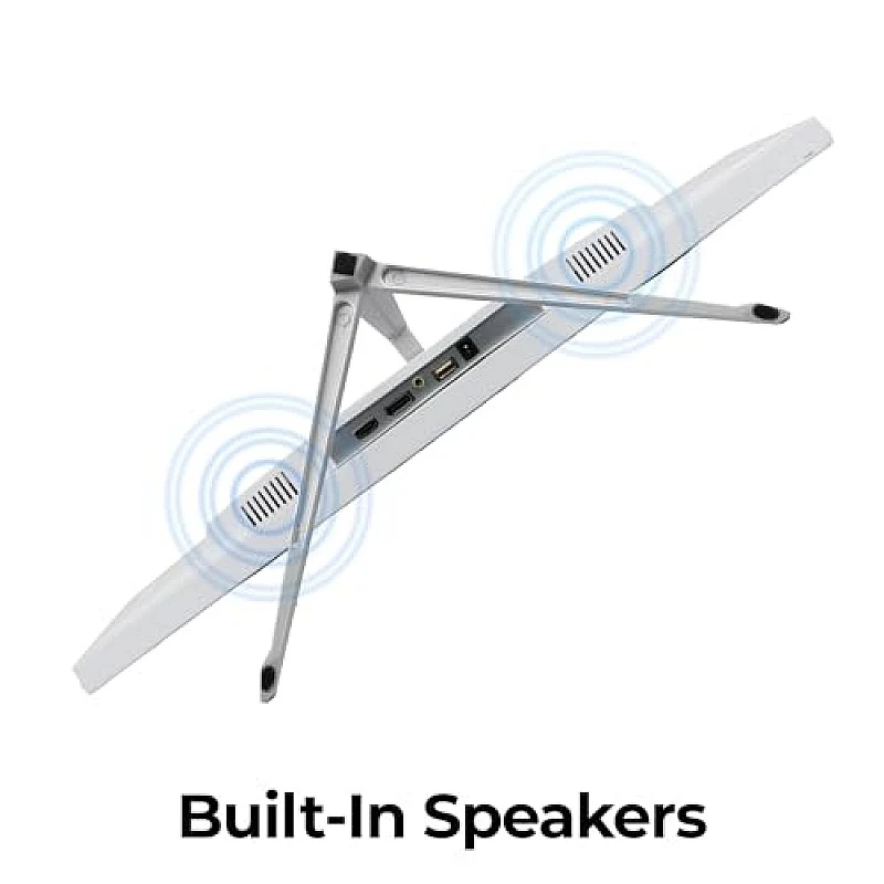 ZEBRONICS A27FHD LED, Gaming Monitor, 27 inch (68.58cm), 300 nits, 165hz Metal Stand, Built-in Speakers White ZEBRONICS A27FHD LED, Gaming Monitor, 27 inch (68.58cm), 300 nits, 165hz Metal Stand, Built-in Speakers White