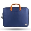 AirCase Vegan Leather Laptop Sleeve with Handle for 15.6-Inch Blue AirCase Vegan Leather Laptop Sleeve with Handle for 15.6-Inch Blue