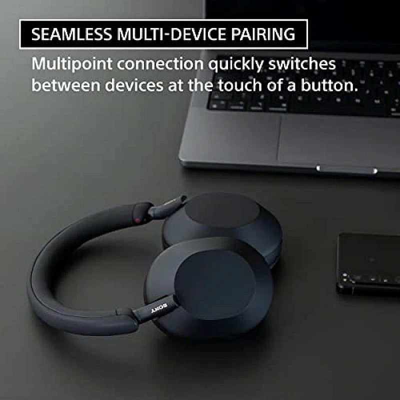 Sony WH-1000XM5 Best Active Noise Cancelling Wireless Bluetooth Over Ear Headphones with Mic for Clear Calling, up to 40 Hours Battery Black (open box) Sony WH-1000XM5 Best Active Noise Cancelling Wireless Bluetooth Over Ear Headphones with Mic for Clear Calling, up to 40 Hours Battery Black (open box)