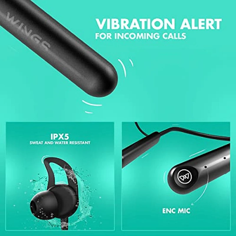 Wings Phantom 205 Wireless Earbuds, Touch Controls 40ms Low Latency Wings Phantom 205 Wireless Earbuds, Touch Controls 40ms Low Latency