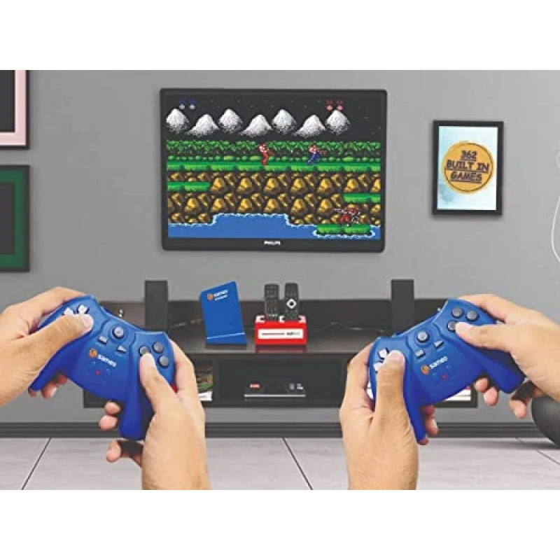 Sameo ULTRAZONE Wireless 8 Bit Game Console for TV (Blue) Sameo ULTRAZONE Wireless 8 Bit Game Console for TV (Blue)