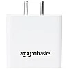 Amazon Basics High Power 65W Mobile/Laptop Charger Dual Port Output with Type-C Charging Cable (White) Amazon Basics High Power 65W Mobile/Laptop Charger Dual Port Output with Type-C Charging Cable (White)