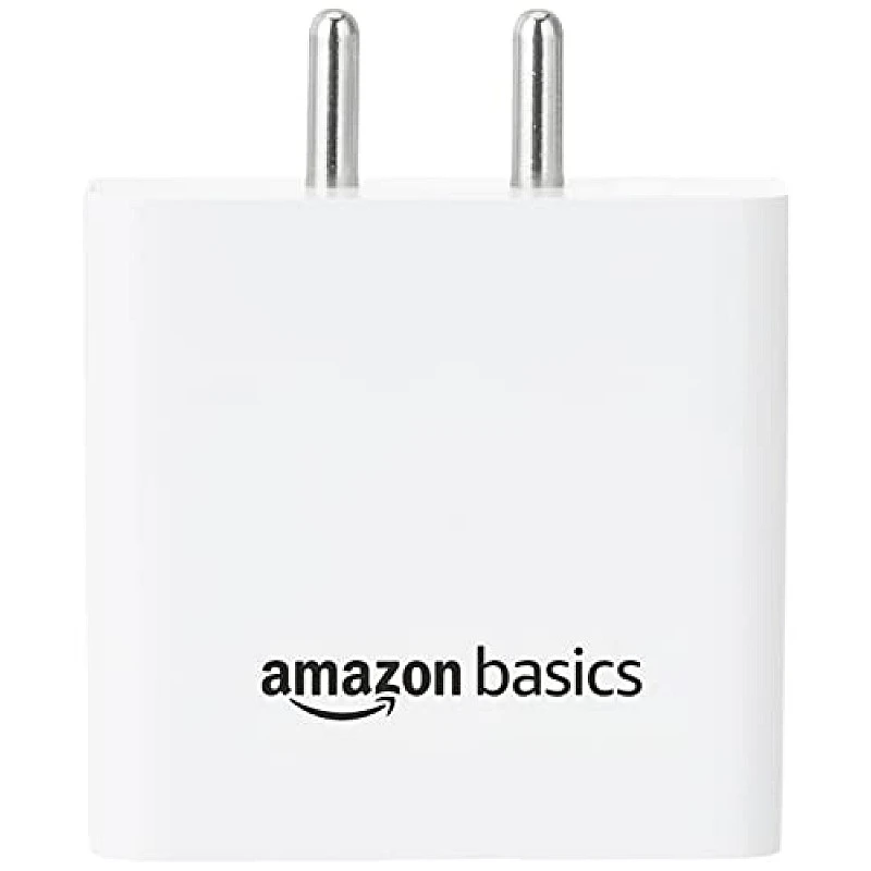 Amazon Basics High Power 65W Mobile/Laptop Charger Dual Port Output with Type-C Charging Cable (White) Amazon Basics High Power 65W Mobile/Laptop Charger Dual Port Output with Type-C Charging Cable (White)