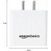 Amazon Basics High Power 65W Mobile/Laptop Charger Dual Port Output with Type-C Charging Cable (White) Amazon Basics High Power 65W Mobile/Laptop Charger Dual Port Output with Type-C Charging Cable (White)