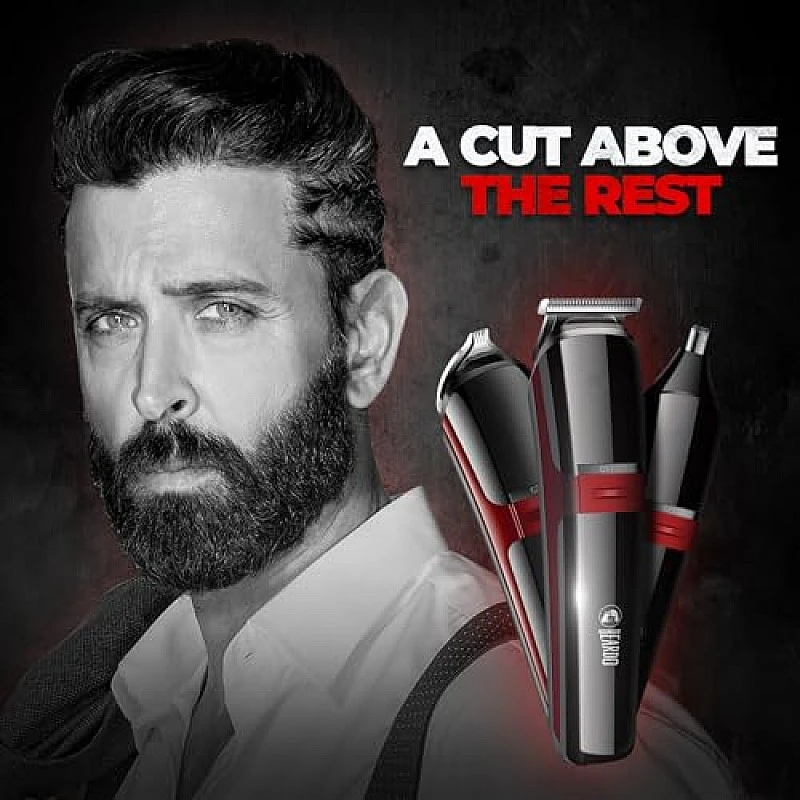 Beardo Ape-X 3-in-1 Multipurpose Trimmer for Men Grooming Kit Black Beardo Ape-X 3-in-1 Multipurpose Trimmer for Men Grooming Kit Black