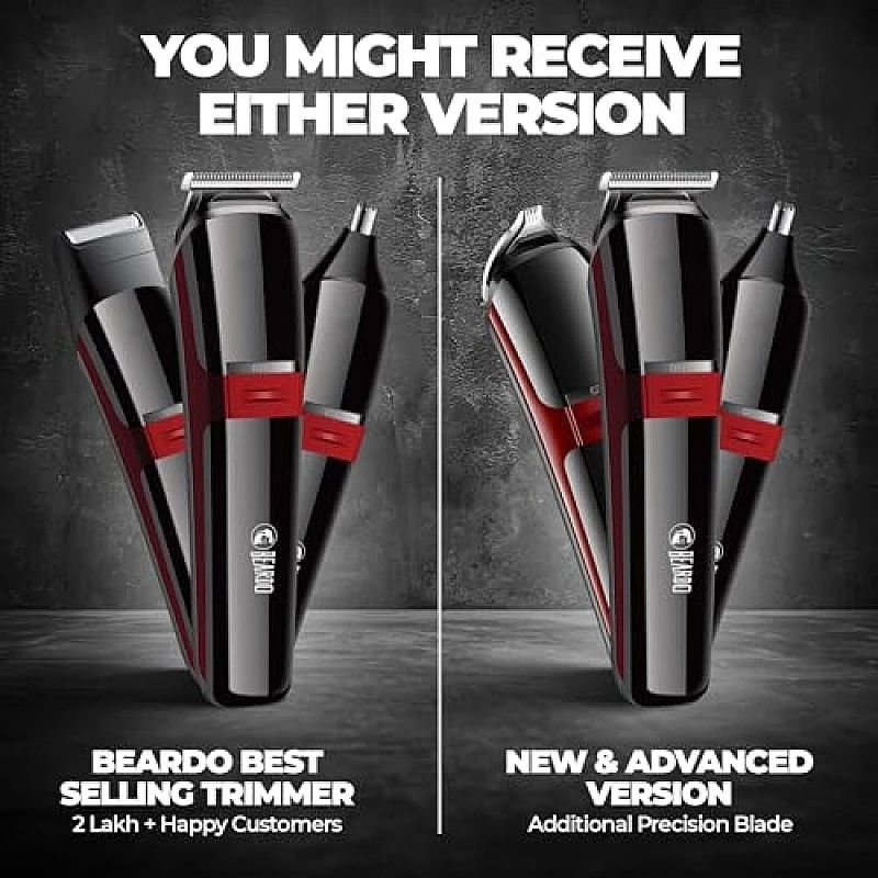 Beardo Ape-X 3-in-1 Multipurpose Trimmer for Men Grooming Kit Black Beardo Ape-X 3-in-1 Multipurpose Trimmer for Men Grooming Kit Black