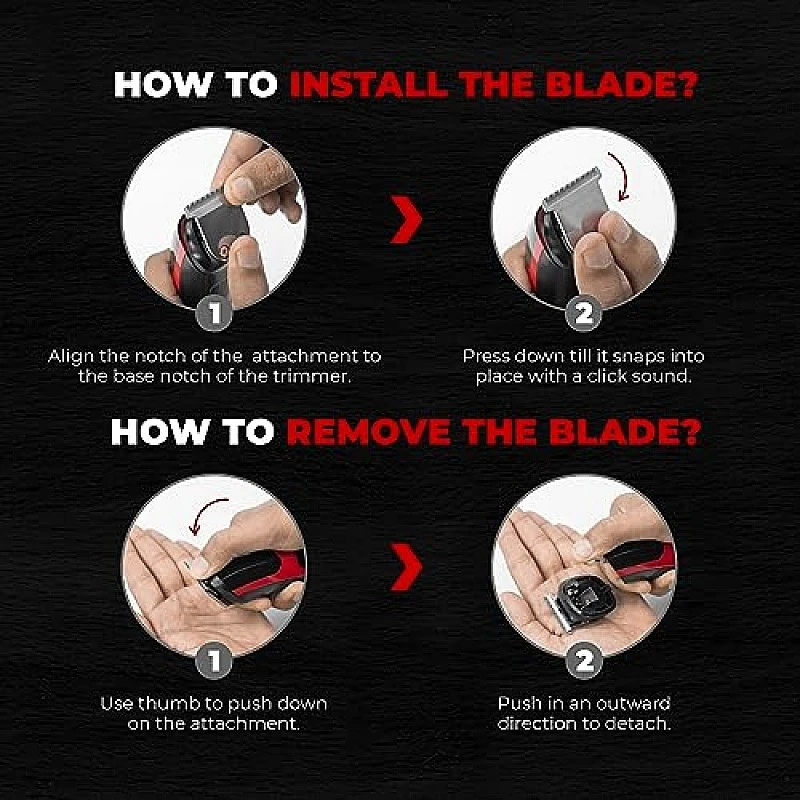 Beardo Ape-X 3-in-1 Multipurpose Trimmer for Men Grooming Kit Black Beardo Ape-X 3-in-1 Multipurpose Trimmer for Men Grooming Kit Black