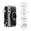 Fujifilm Instax Mini Evo Hybrid Camera Premium Edition with 20 Shots of Stone Gray Film and 100 Different Expressions-(Black) Fujifilm Instax Mini Evo Hybrid Camera Premium Edition with 20 Shots of Stone Gray Film and 100 Different Expressions-(Black)