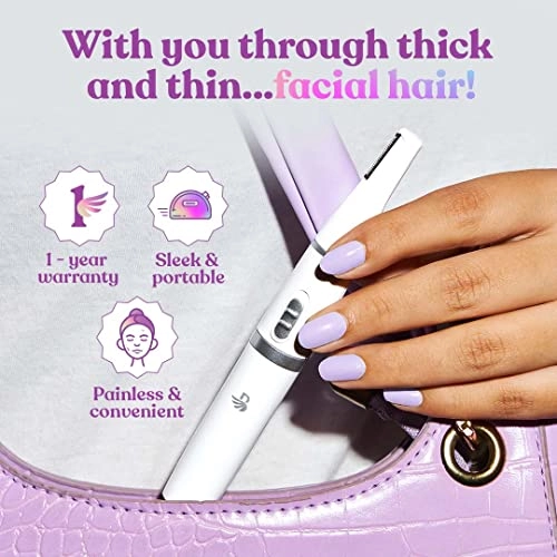 Bombae 4-in-1 Face And Eyebrow Trimmer  Painless Trimmer For Women