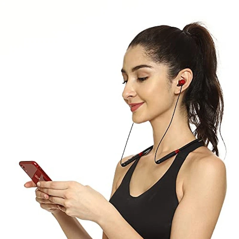 HAMMER Sting 3.0 in Ear Bluetooth Neckband with Upto 20 Hours Playback, IPX3, Magnetic Eartips, Integrated Controls, (Black) HAMMER Sting 3.0 in Ear Bluetooth Neckband with Upto 20 Hours Playback, IPX3, Magnetic Eartips, Integrated Controls, (Black)