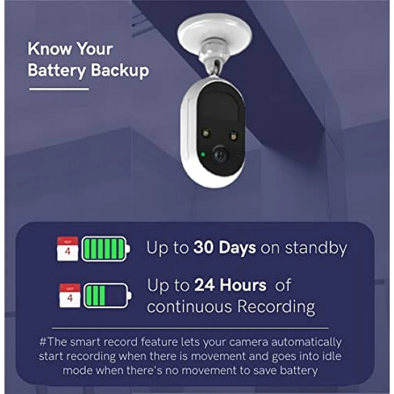 Halonix SecurCAM Totally Wireless 3MP 3K Pro HD Wi-Fi Smart Home Security Camera Halonix SecurCAM Totally Wireless 3MP 3K Pro HD Wi-Fi Smart Home Security Camera