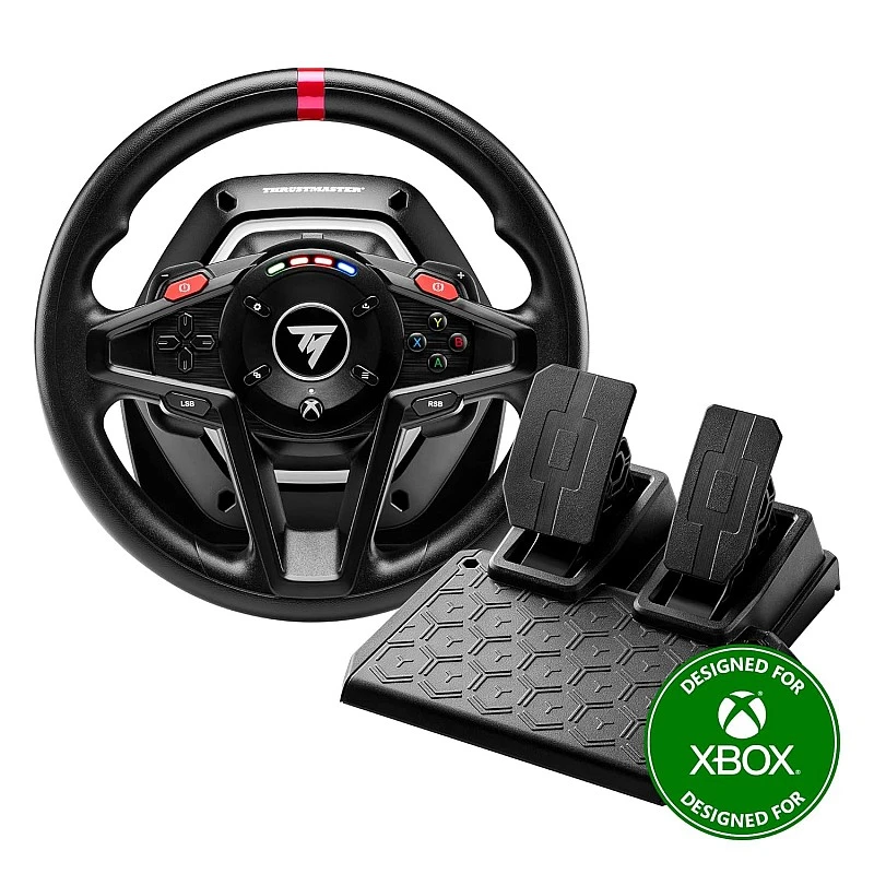 Thrustmaster T128 Force Feedback Racing Wheel with Magnetic Pedals, Xbox Series X|S, Xbox One, PC Thrustmaster T128 Force Feedback Racing Wheel with Magnetic Pedals, Xbox Series X|S, Xbox One, PC