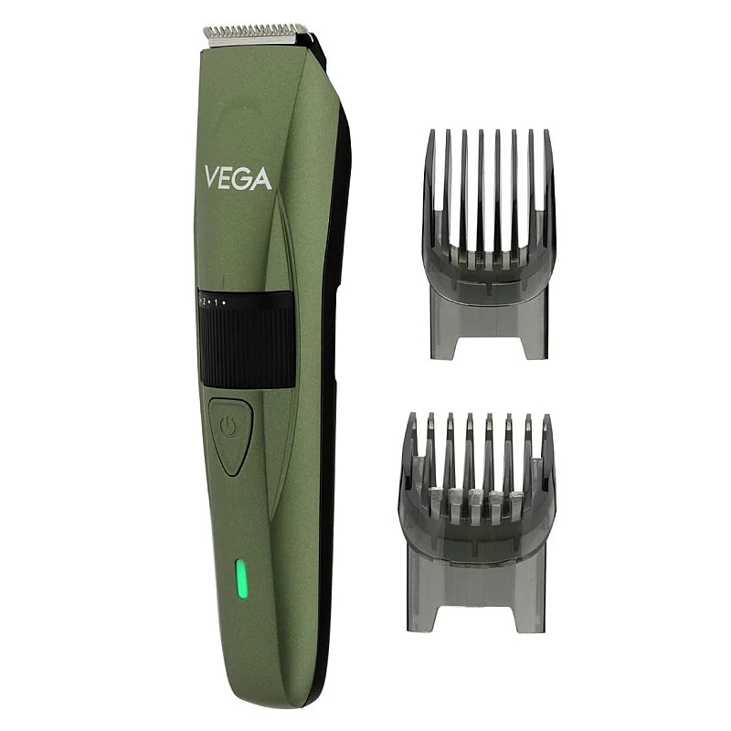 Vega P1 Battery Powered Beard Trimmer for Men with 160 Mins Runtime & 40 Length Settings, (VHTH-25) Green Vega P1 Battery Powered Beard Trimmer for Men with 160 Mins Runtime & 40 Length Settings, (VHTH-25) Green