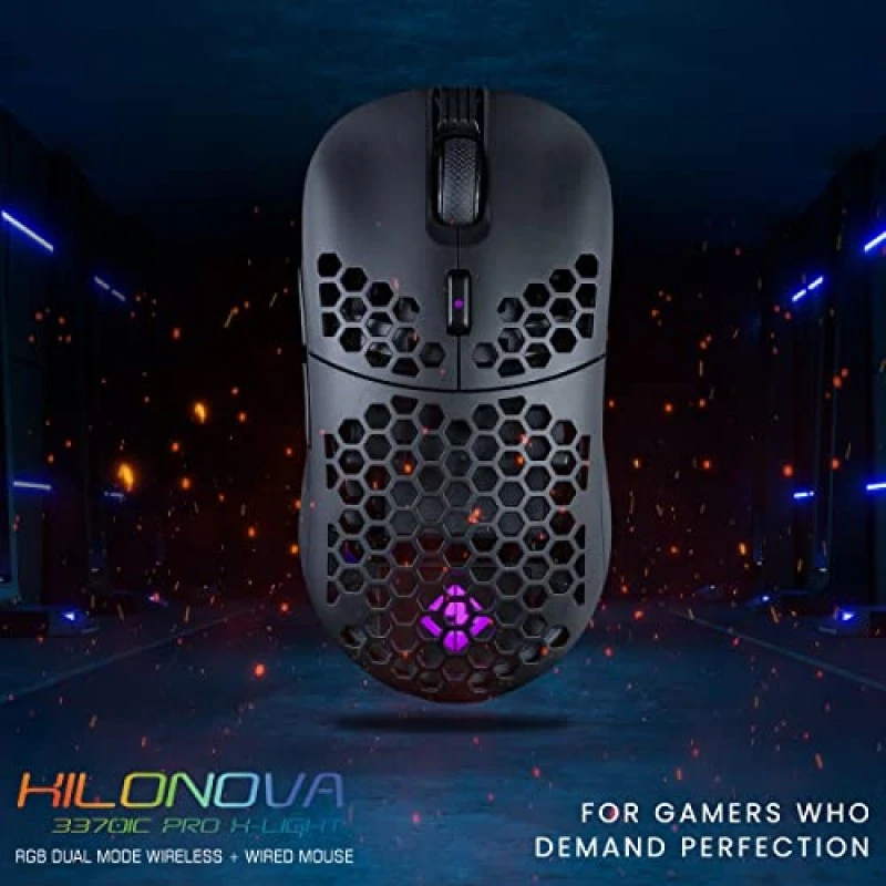 Cosmic Byte Kilonova 3370IC PRO X-Light Wireless Gaming Mouse Black Cosmic Byte Kilonova 3370IC PRO X-Light Wireless Gaming Mouse Black