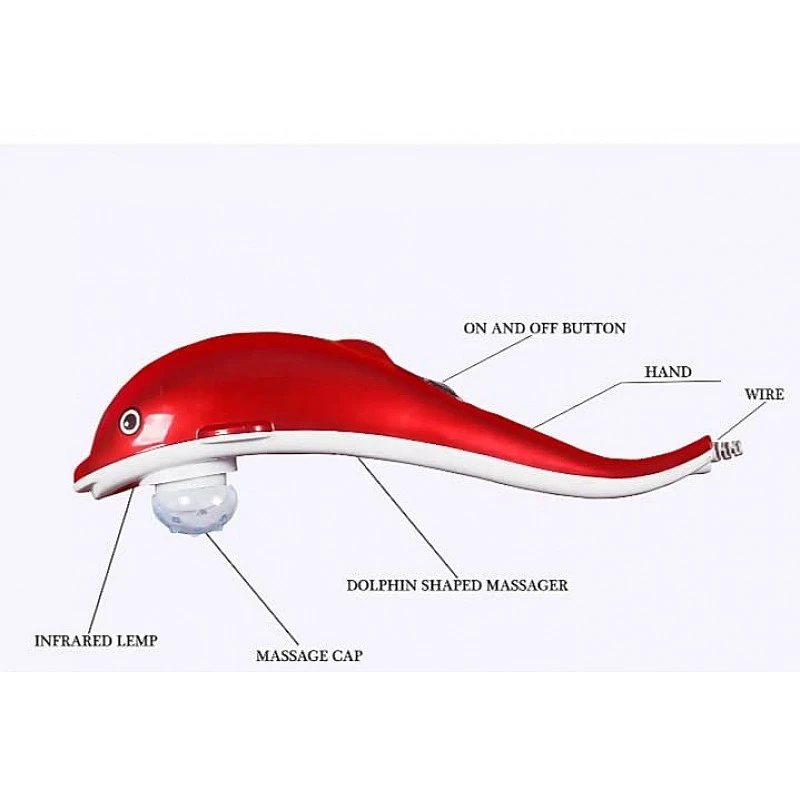 AIRTREE Dolphin Fish Handheld Massager Machine with Vibration, Magnetic, Far Infrared Therapy to Aid in Pain and Stress Relief For Men and Women AIRTREE Dolphin Fish Handheld Massager Machine with Vibration, Magnetic, Far Infrared Therapy to Aid in Pain and Stress Relief For Men and Women