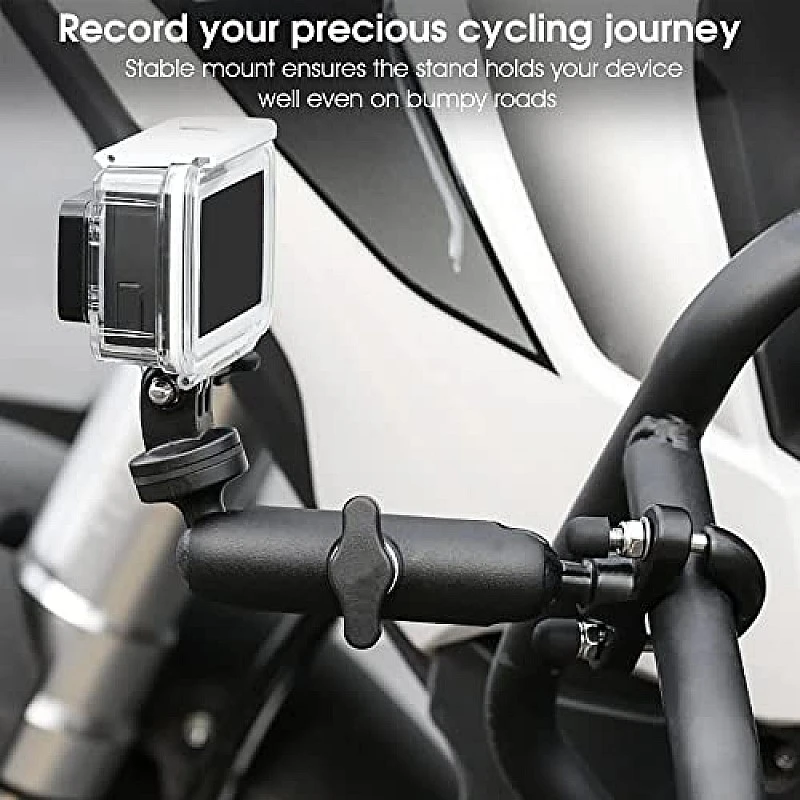 ADOFYS Motowolf 2022 Version Action Camera (Handlebar Mount only) Aluminium Alloy Universal Mount with Two 360° ADOFYS Motowolf 2022 Version Action Camera (Handlebar Mount only) Aluminium Alloy Universal Mount with Two 360°