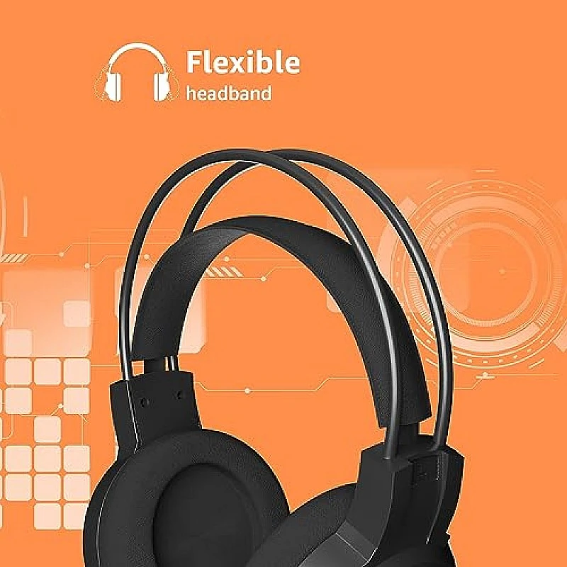 Amazon Basics Wired Over Ear Gaming Headphone with Mic (Black) Amazon Basics Wired Over Ear Gaming Headphone with Mic (Black)