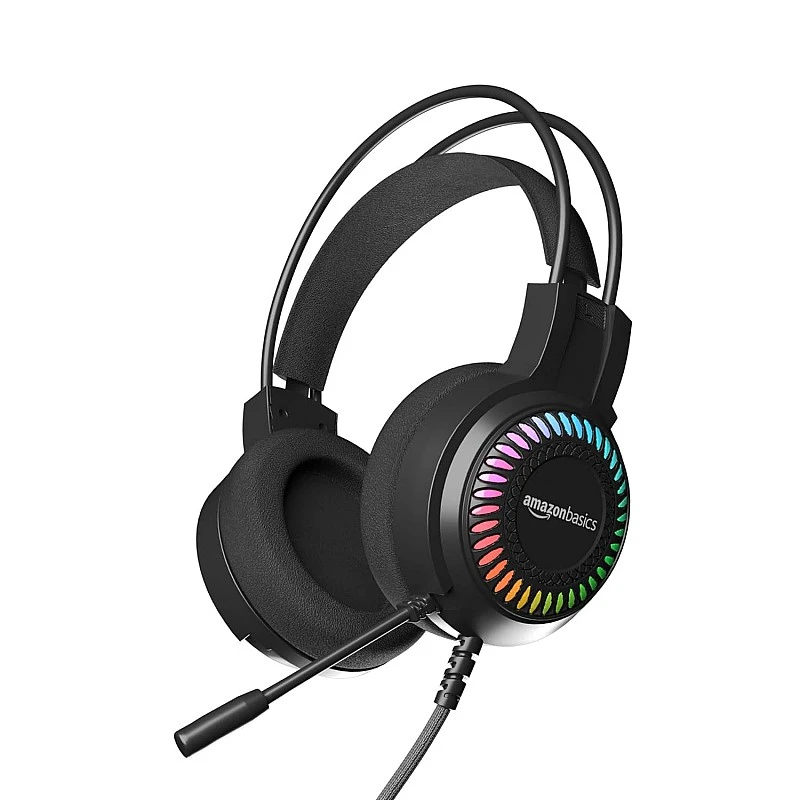 Amazon Basics Wired Over Ear Gaming Headphone with Mic (Black) Amazon Basics Wired Over Ear Gaming Headphone with Mic (Black)