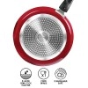 Milton Pro Cook Kitchen Jewel Set of 3 Fry pan 24 cm Kadhai 24 cm Glass lid & Tawa Maroon Milton Pro Cook Kitchen Jewel Set of 3 Fry pan 24 cm Kadhai 24 cm Glass lid & Tawa Maroon