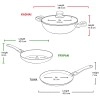 Milton Pro Cook Kitchen Jewel Set of 3 Fry pan 24 cm Kadhai 24 cm Glass lid & Tawa Maroon Milton Pro Cook Kitchen Jewel Set of 3 Fry pan 24 cm Kadhai 24 cm Glass lid & Tawa Maroon