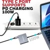 Honeywell High-Speed 3-in-1 Type C to HDMI Adapter, PD Charging Upto100W, USB3.0 Delivers Quick Transfer Speed of 5GBPS, UHD 4K@30Hz Honeywell High-Speed 3-in-1 Type C to HDMI Adapter, PD Charging Upto100W, USB3.0 Delivers Quick Transfer Speed of 5GBPS, UHD 4K@30Hz