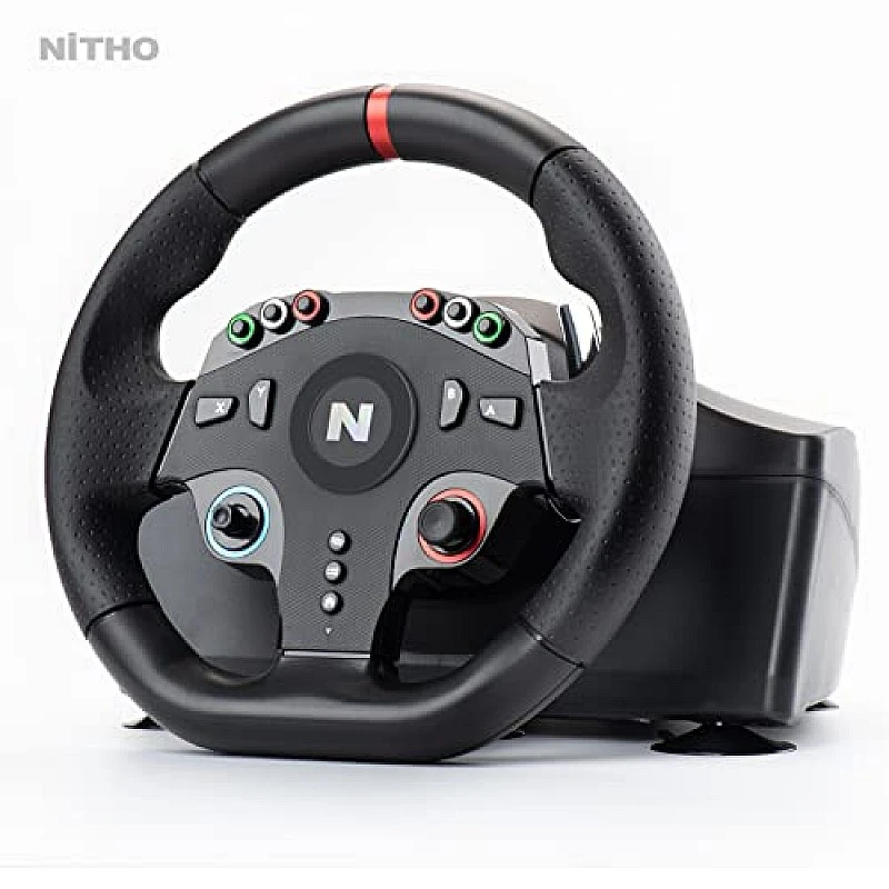 NiTHO Drive Pro ONE Gaming Racing Wheel with Separate Shifter and Floor Pedals, Steering Wheel for PC, PS4, Xbox One, Xbox Series NiTHO Drive Pro ONE Gaming Racing Wheel with Separate Shifter and Floor Pedals, Steering Wheel for PC, PS4, Xbox One, Xbox Series
