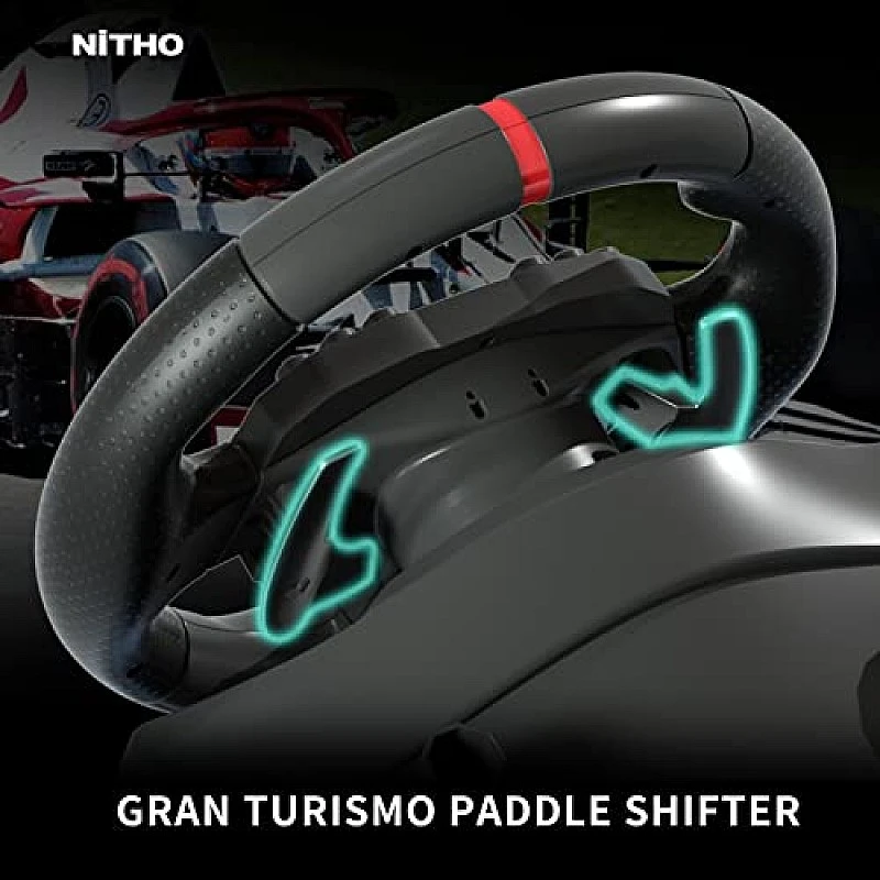 NiTHO Drive Pro ONE Gaming Racing Wheel with Separate Shifter and Floor Pedals, Steering Wheel for PC, PS4, Xbox One, Xbox Series NiTHO Drive Pro ONE Gaming Racing Wheel with Separate Shifter and Floor Pedals, Steering Wheel for PC, PS4, Xbox One, Xbox Series