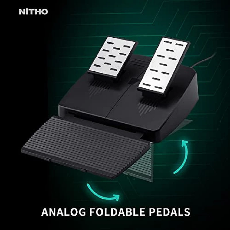 NiTHO Drive Pro ONE Gaming Racing Wheel with Separate Shifter and Floor Pedals, Steering Wheel for PC, PS4, Xbox One, Xbox Series NiTHO Drive Pro ONE Gaming Racing Wheel with Separate Shifter and Floor Pedals, Steering Wheel for PC, PS4, Xbox One, Xbox Series