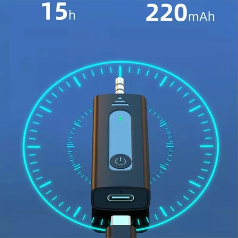 AIRTREE Wireless Collar Microphone Lapel Lavalier Omnidirectional Mic Plug and Play Mike for Vlogging Interview Live Streaming YouTube