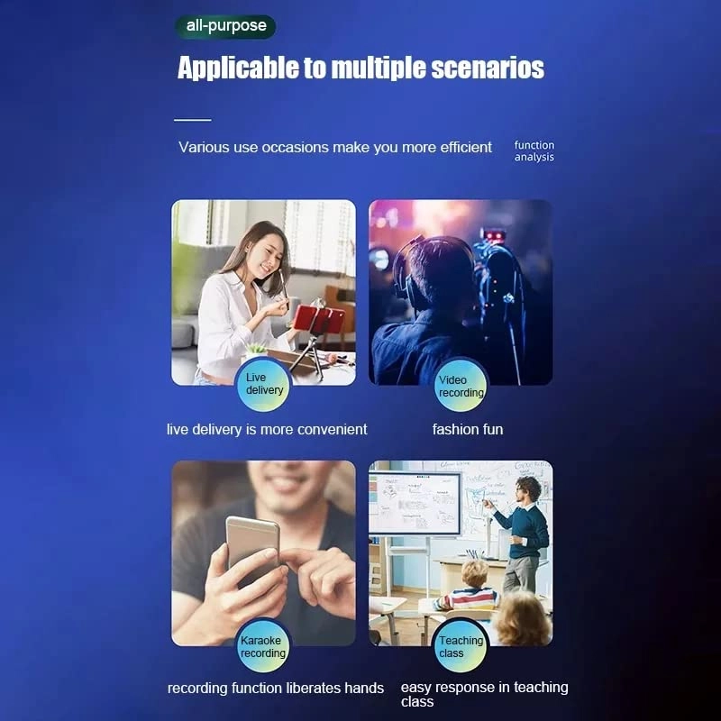 AIRTREE Wireless Collar Microphone Lapel Lavalier Omnidirectional Mic Plug and Play Mike for Vlogging Interview Live Streaming YouTube