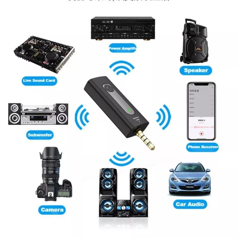 AIRTREE Wireless Collar Microphone Lapel Lavalier Omnidirectional Mic Plug and Play Mike for Vlogging Interview Live Streaming YouTube
