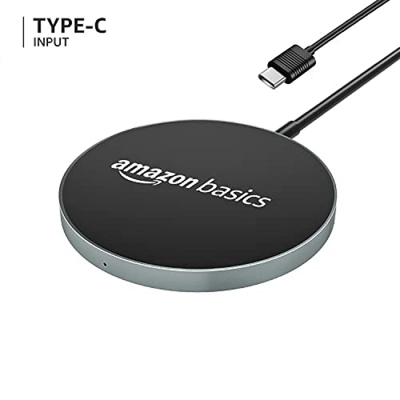 AmazonBasics Magnetic Wireless Charger 15W Fast Charging Circular Pad Compatible with iPhone AmazonBasics Magnetic Wireless Charger 15W Fast Charging Circular Pad Compatible with iPhone