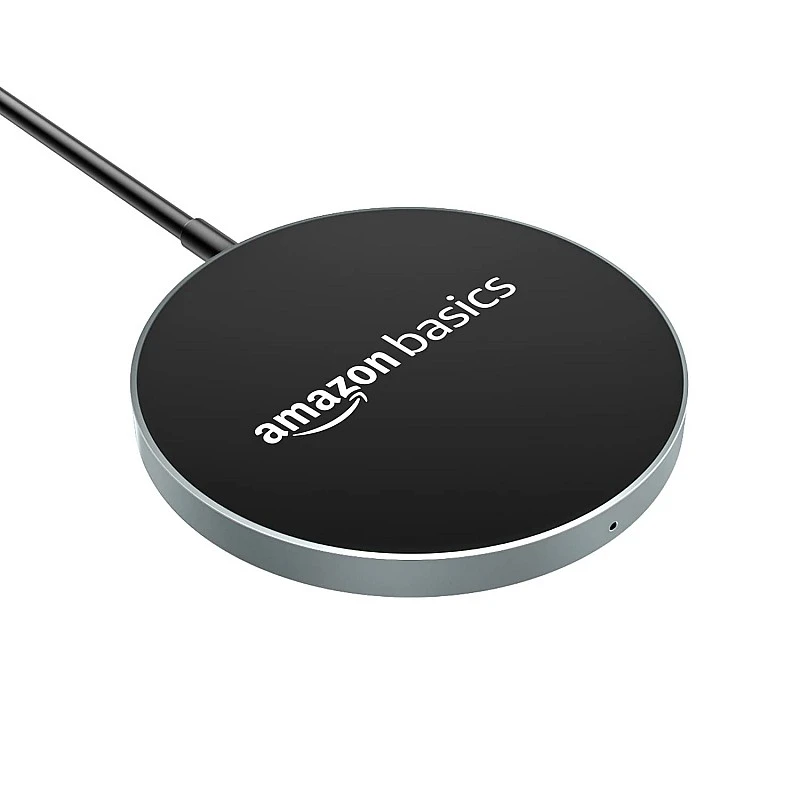 AmazonBasics Magnetic Wireless Charger 15W Fast Charging Circular Pad Compatible with iPhone AmazonBasics Magnetic Wireless Charger 15W Fast Charging Circular Pad Compatible with iPhone