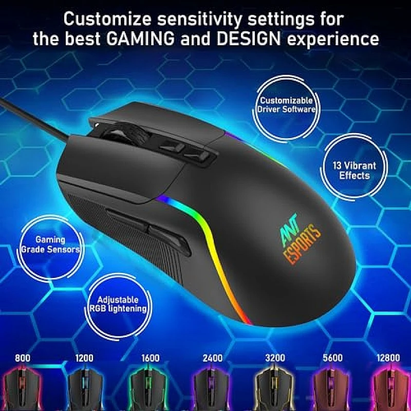 Ant Esports GM610 7D Crystal Full RGB Gaming Mouse White Ant Esports GM610 7D Crystal Full RGB Gaming Mouse White