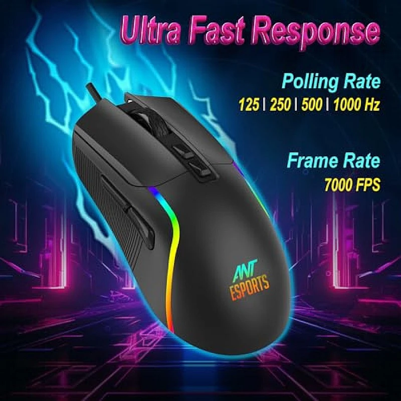 Ant Esports GM610 7D Crystal Full RGB Gaming Mouse White Ant Esports GM610 7D Crystal Full RGB Gaming Mouse White