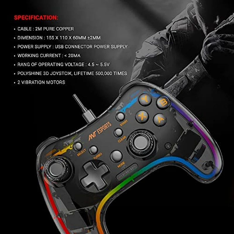 Ant Esports GP110R Wired GamePad Ant Esports GP110R Wired GamePad