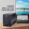 Artis 600VA LCD Touchscreen UPS for Personal Computers, Desktop PCs, Laptops, Routers, Networking Devices and Gaming Consoles Artis 600VA LCD Touchscreen UPS for Personal Computers, Desktop PCs, Laptops, Routers, Networking Devices and Gaming Consoles