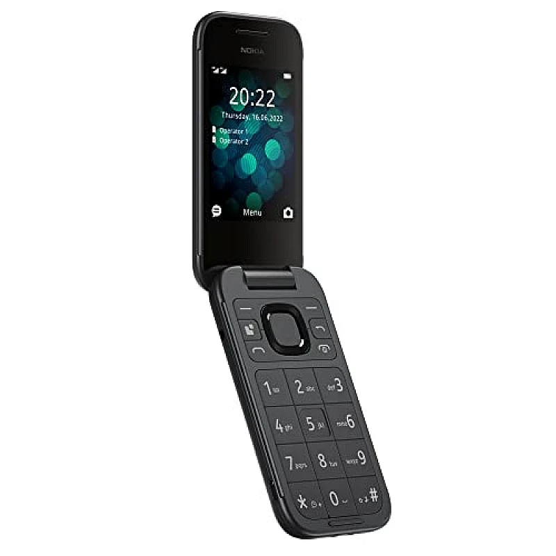 Nokia 2660 Flip 4G Volte keypad Phone with Dual SIM, Dual Screen, inbuilt MP3 Player & Wireless FM Radio | Blue Nokia 2660 Flip 4G Volte keypad Phone with Dual SIM, Dual Screen, inbuilt MP3 Player & Wireless FM Radio | Blue