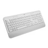 Logitech Signature K650 Wireless Keyboard with Wrist Rest, Full-Size, USB Receiver -White