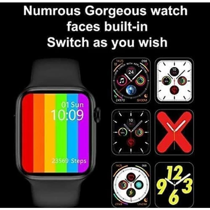 AIRTREE T55+ Plus Series 6 Smart Watch for Men Women with Calling & Notification Black AIRTREE T55+ Plus Series 6 Smart Watch for Men Women with Calling & Notification Black