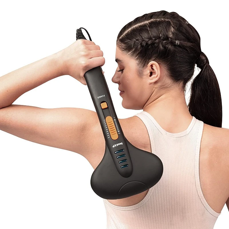 beatXP Thunder Elite Double Headed Full Body Massager Machine for Pain Relief with 3 Attachment Pairs Jade Black beatXP Thunder Elite Double Headed Full Body Massager Machine for Pain Relief with 3 Attachment Pairs Jade Black