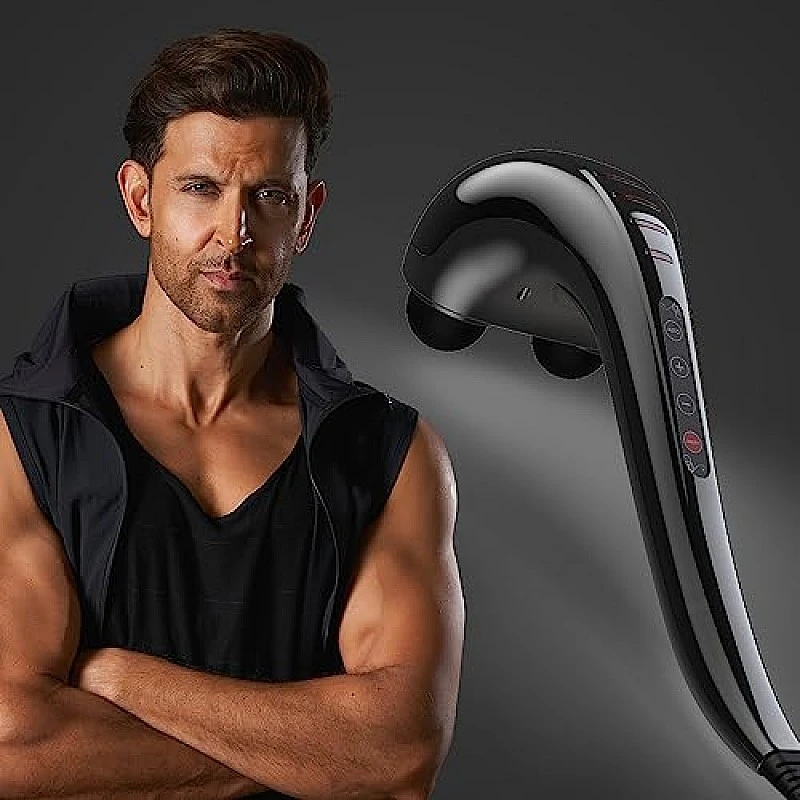 beatXP Thunder Elite Double Headed Full Body Massager Machine for Pain Relief with 3 Attachment Pairs Jade Black beatXP Thunder Elite Double Headed Full Body Massager Machine for Pain Relief with 3 Attachment Pairs Jade Black