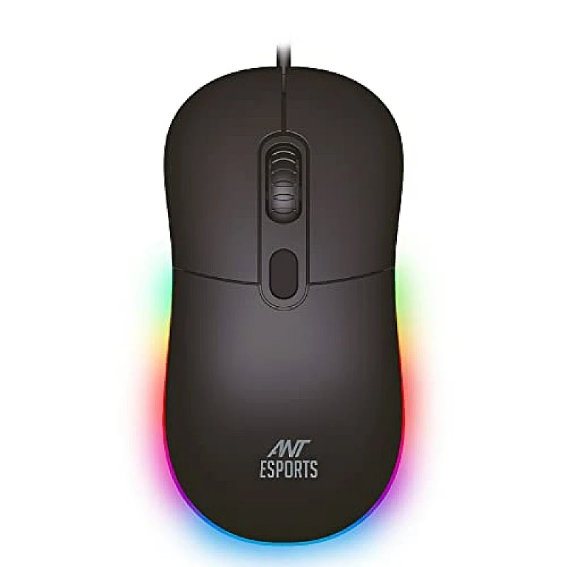 Ant Esports GM40 Wired Optical Gaming Mouse with RGB LED, Lightweight and Ergonomic Design, DPI Upto 2400 Ant Esports GM40 Wired Optical Gaming Mouse with RGB LED, Lightweight and Ergonomic Design, DPI Upto 2400