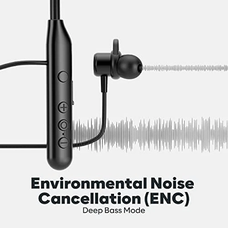 GOVO GOKIXX 621 Bluetooth Neckband, 22 Hours Battery, ENC Technology Platinum Black GOVO GOKIXX 621 Bluetooth Neckband, 22 Hours Battery, ENC Technology Platinum Black