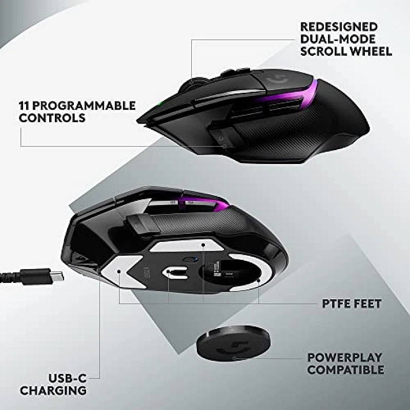 Logitech G502 X Lightspeed Plus Wireless RGB Gaming Mouse Black Logitech G502 X Lightspeed Plus Wireless RGB Gaming Mouse Black